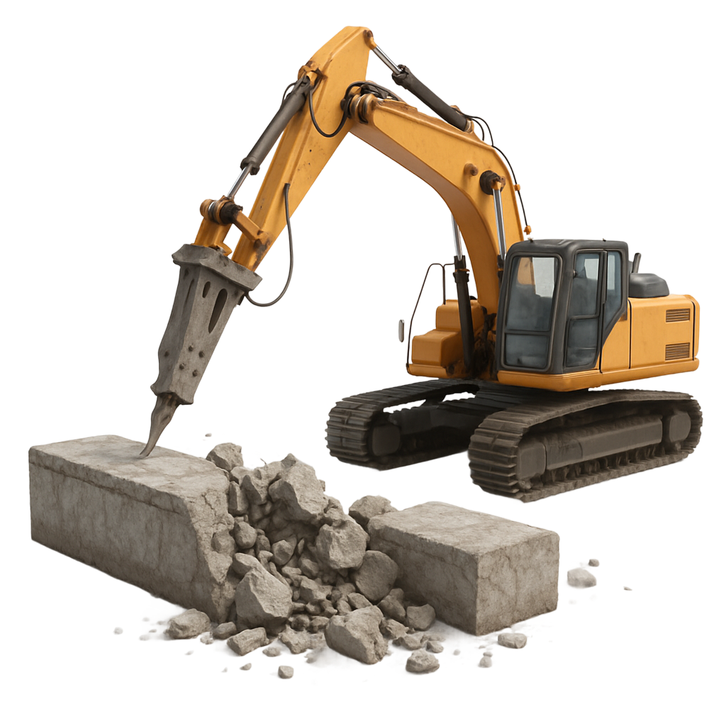 Демонтаж фундамента в Туле